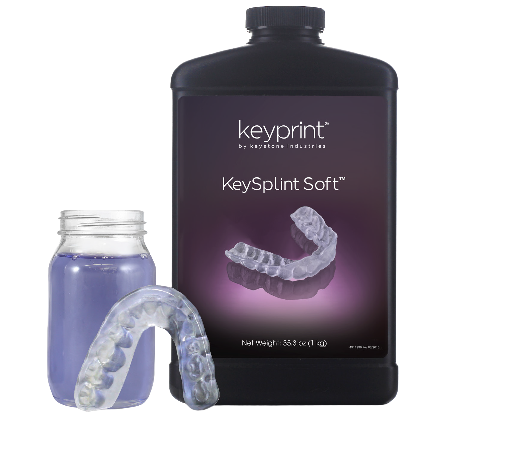 Image of KeySplint Soft resin bottles
