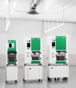 Image shows DLyte metal surface finishing machines for dental industry