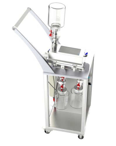 Image shows 2SIEVE system from 2oneLab for sieving used metal powder