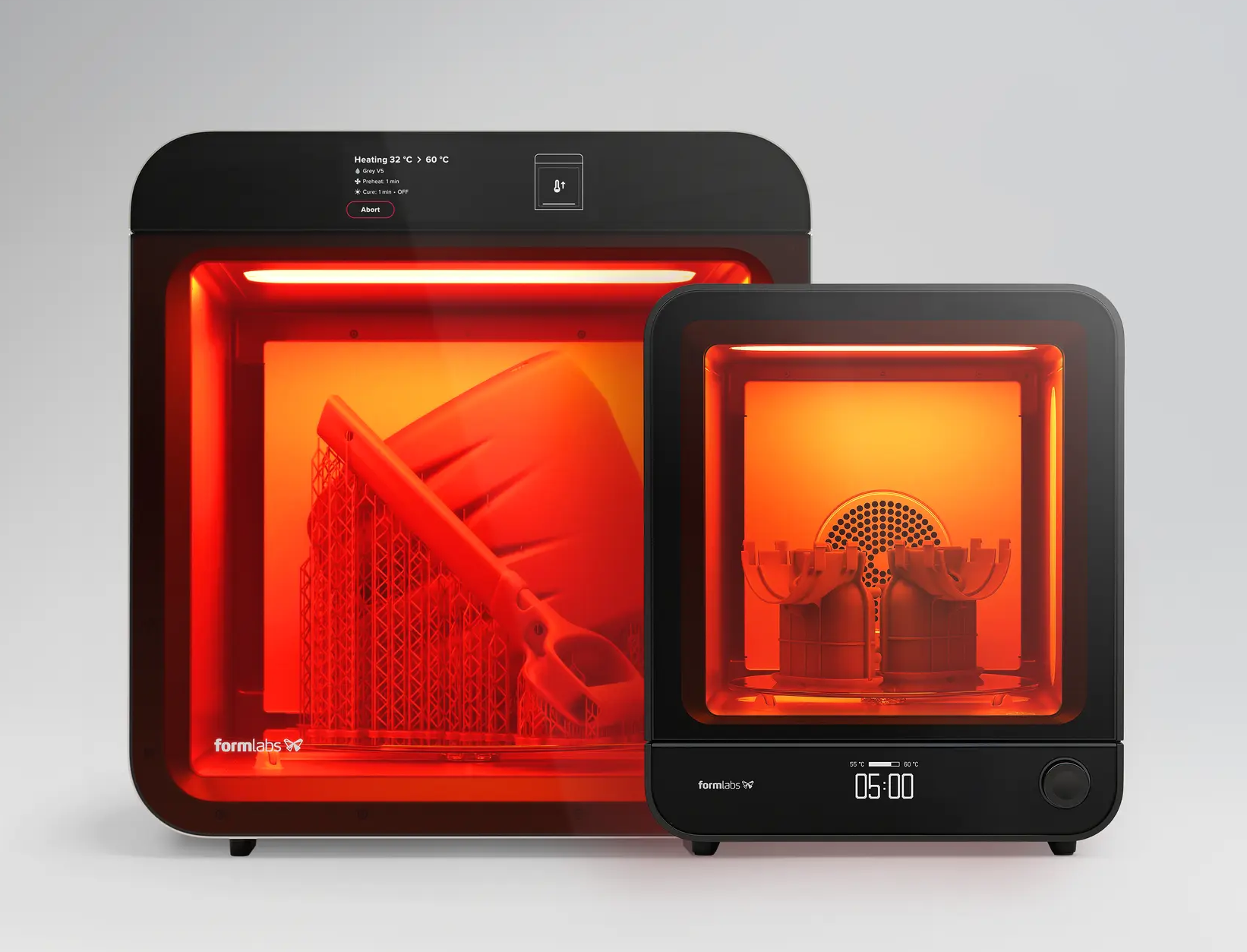 Image of 2nd generation Form Cure and Form Cure L machines by Formlabs