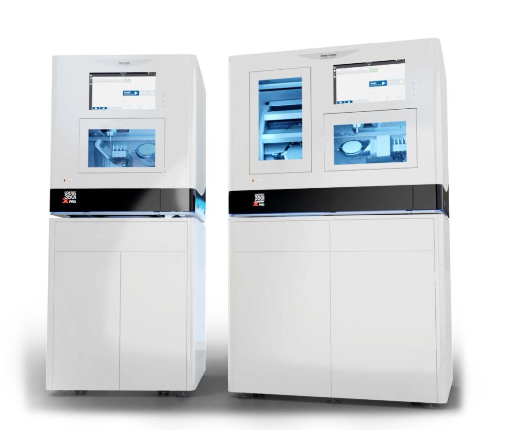 Image shows the imes-icore 350i X PRO dental milling machines